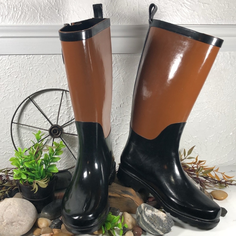 Capelli of New York Riding Style Rain Tall Shaft Boot Outdoor Casual Boot - Picture 5 of 16